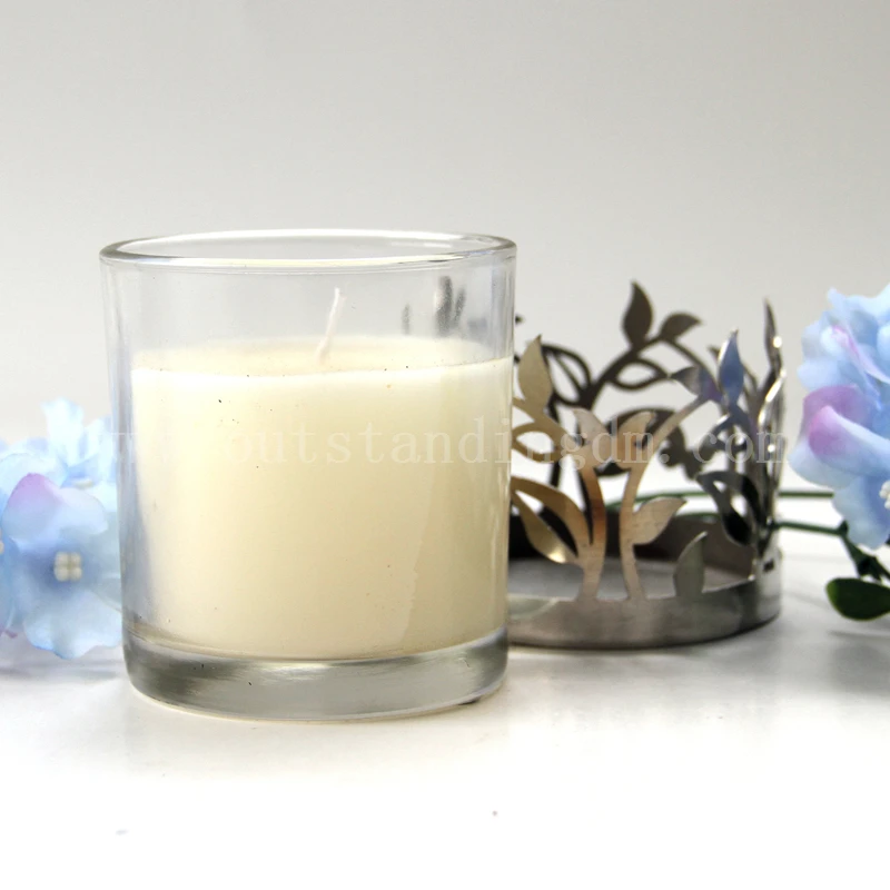 2022 new design Aroma Candle With Glass Candle Holder And Metal Stand For Paraffin Wax Candle Making