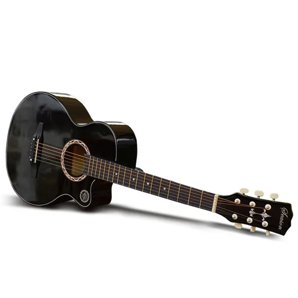 Professional Black Custom  Acoustic Guitars