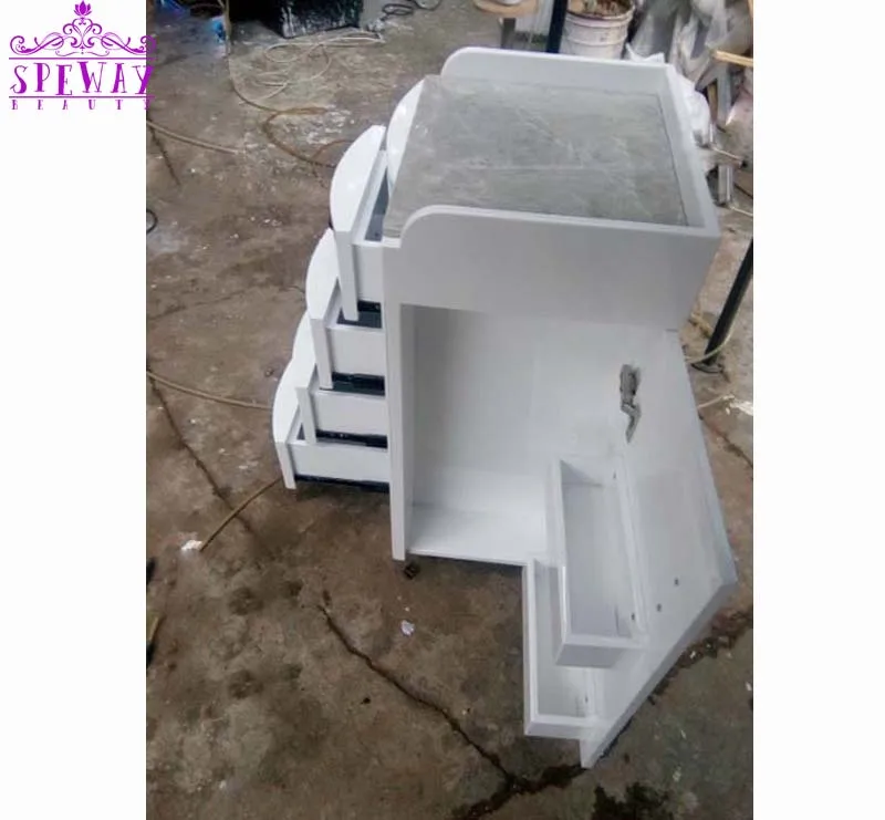 Hot sell professional wooden salon trolley/SPA trolley