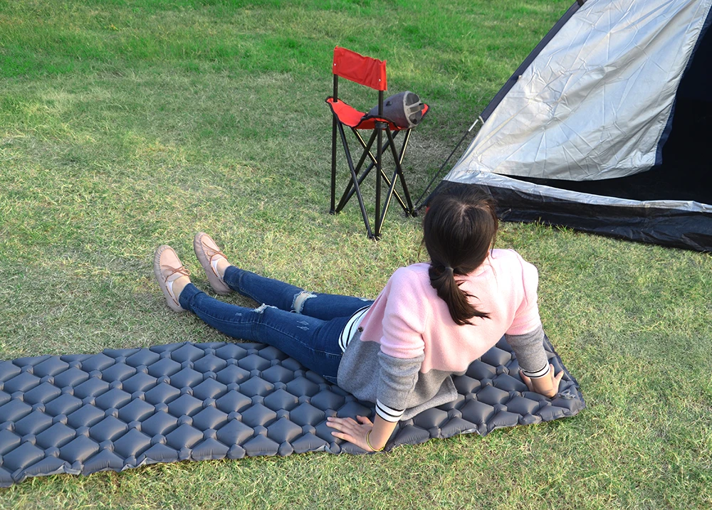 
Ultralight Inflatable Waterproof Lightweight Sleeping Pad Light Air Mattress For Camping 