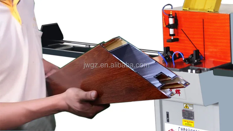 
JDP450 90 45 Degree Single Headed Aluminium Cutting Machine with Feeding Rack 