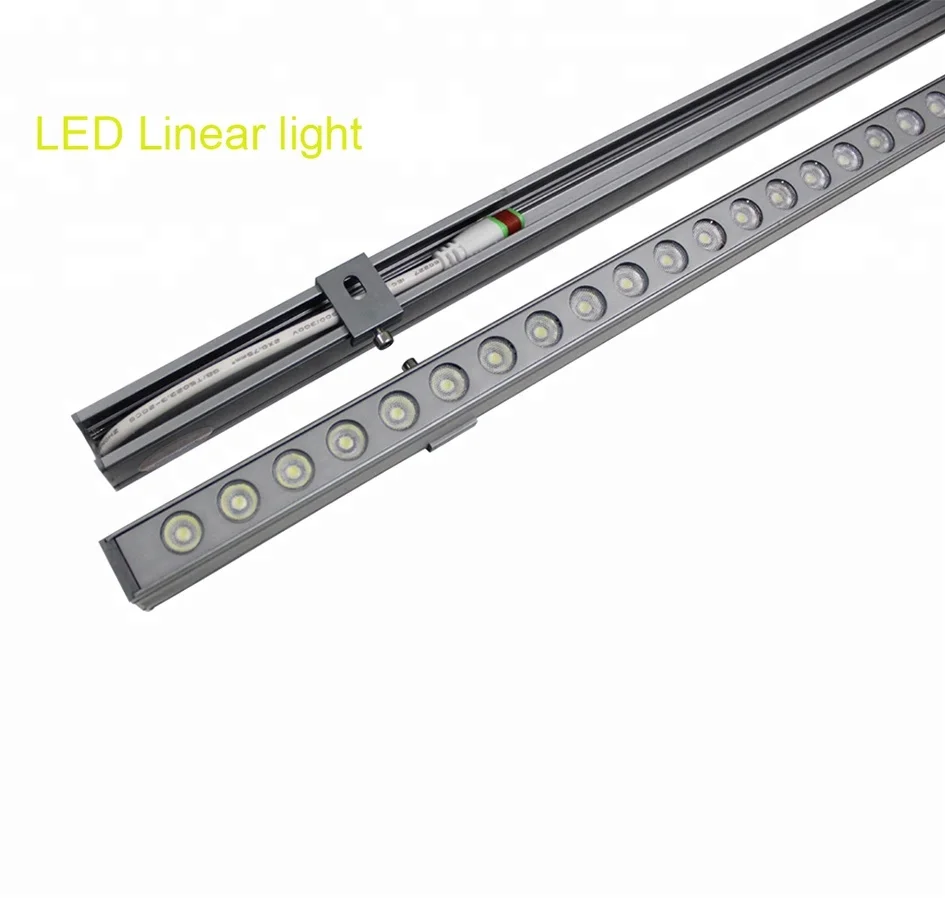 New design aluminum alloy fixture outdoor CE RoHS 28w linear led lighting for building external wall