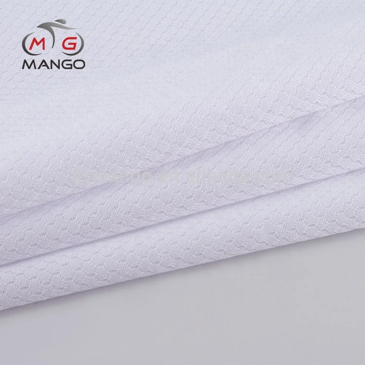 mesh clothing cycling 100% polyester interlock honeycomb polyester fabric