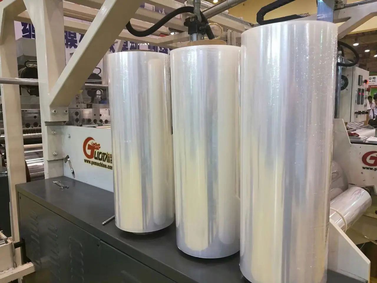 Winding Stretch Film Machine  Model No. GT-500 1000mm (Single & Double Extrussion) stretch film wrapping machine