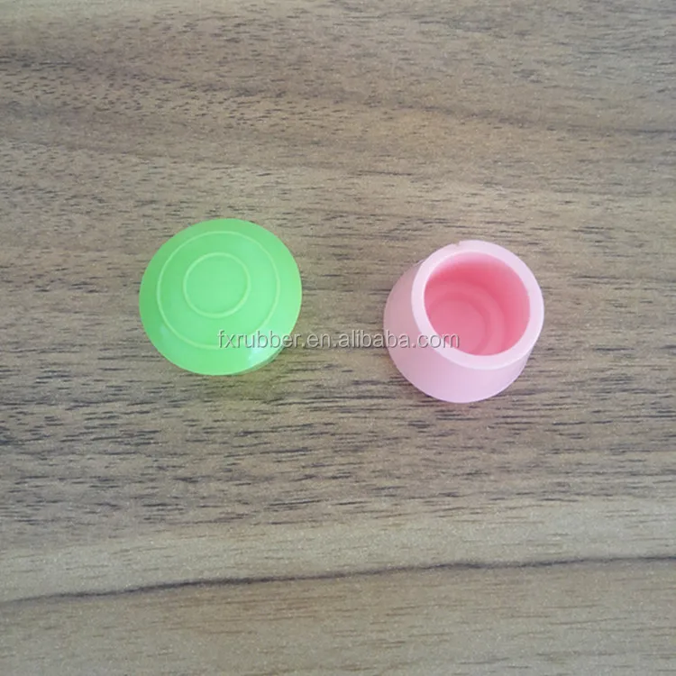 Pink color silicone chair foot wear protection round matchildren safety chair & table leg tips
