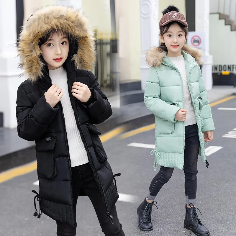 
2018 New product Long cute baby girl winter coat &kids winter clothes wholesale kids clothes 