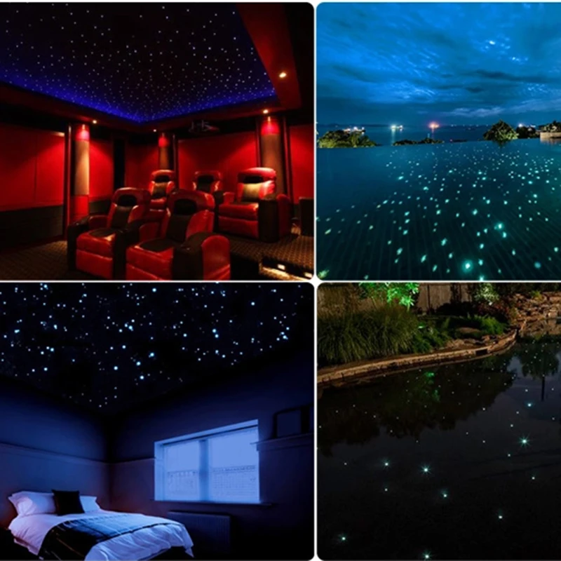 mitsubishi PEOF-1.5mm pmma end glow fiber optic cable with black jacket for ceiling led star light sky effect