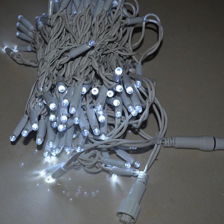 outdoor Waterproof led string lights rubber line rgb multi color 31v curtain string LED light icicle for a wall