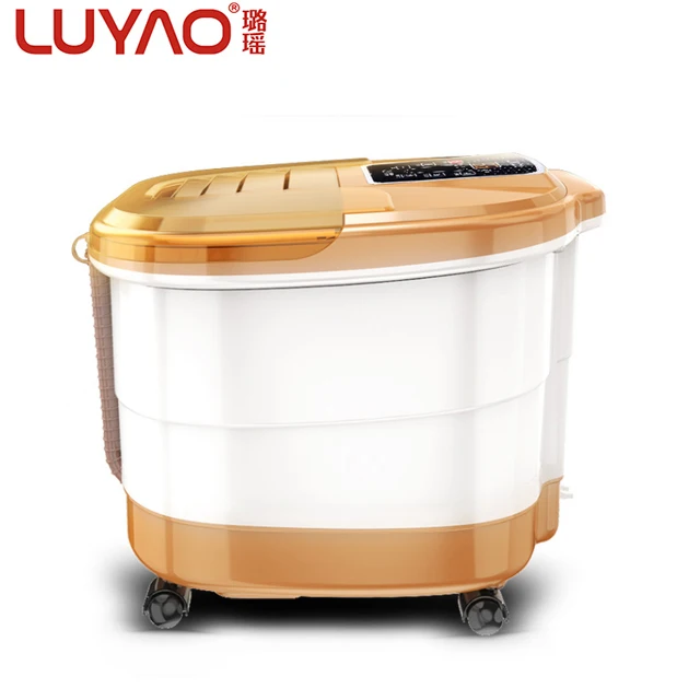 Multifunction portable pedicure basin heated infrared electric air bubble foot spa bath massager LY-258A