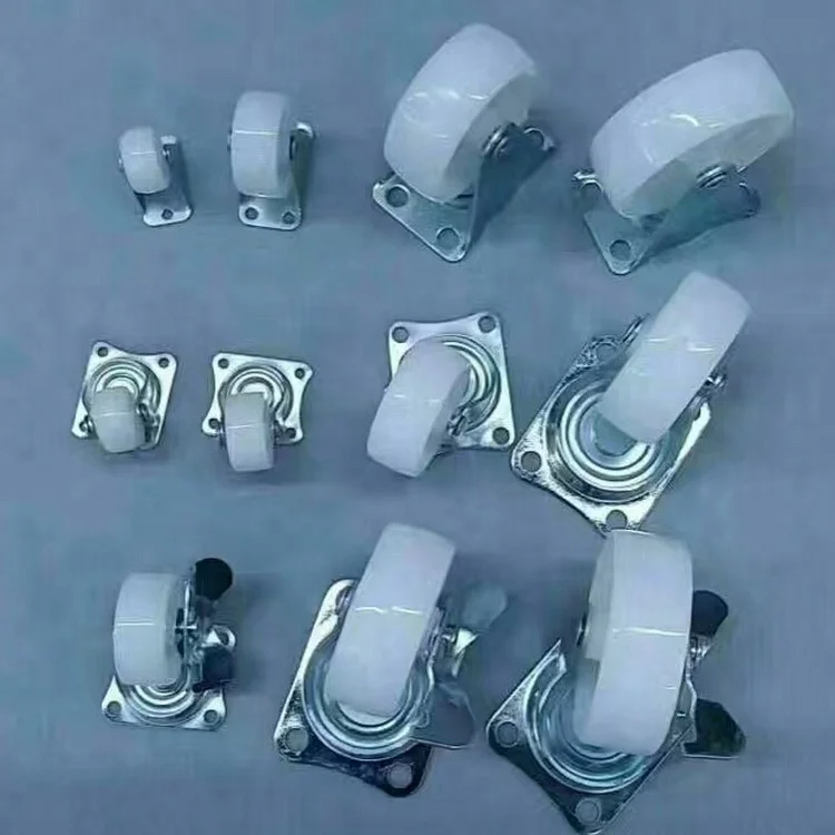 Heavy Duty Industrial Hardware Pu Castor Trolley Square Cup accessories Caster with locking luggage wheel