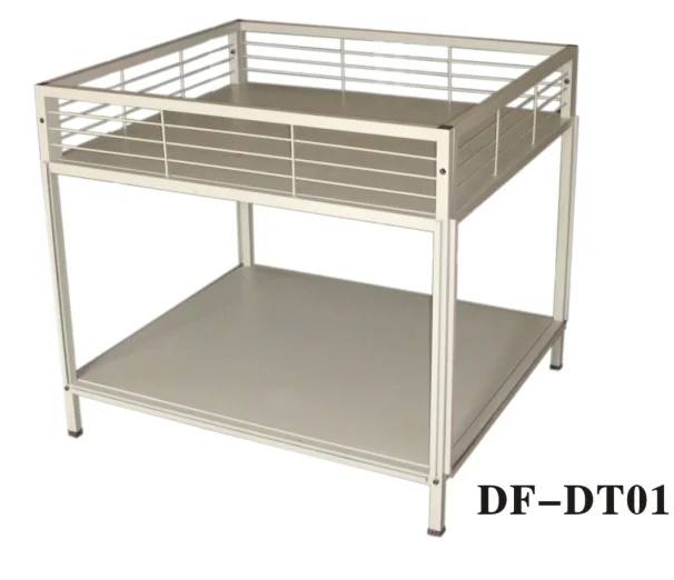 White High Quality Food Promotion Desk Display Sales Foldable Counter Folding Supermarket Table