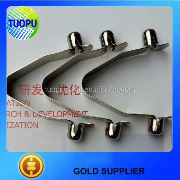 High Quality 65Mn tube spring clips push button clip