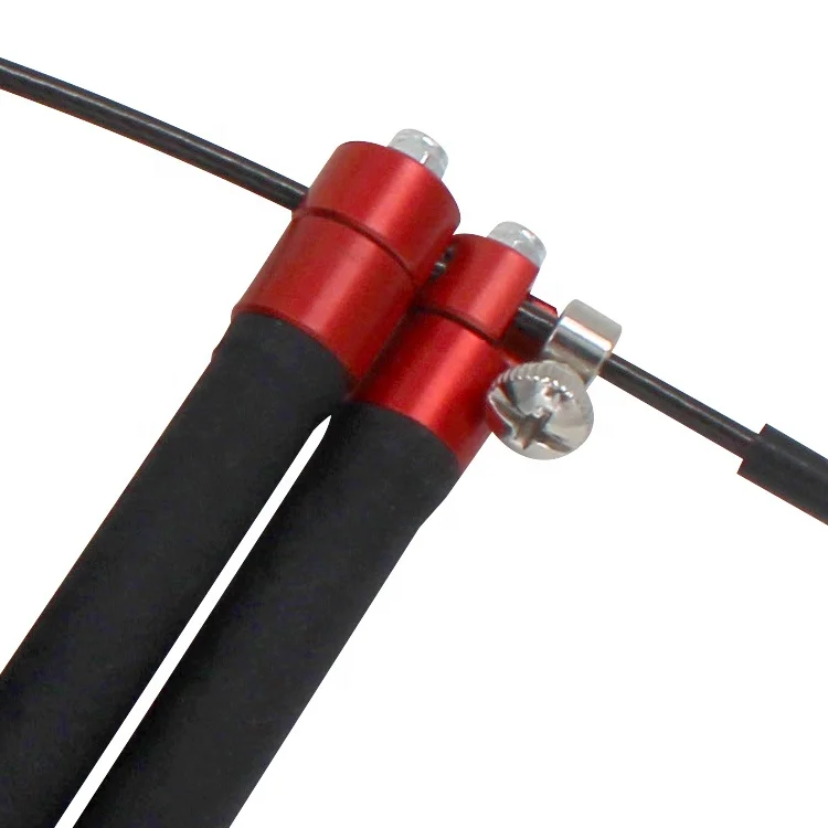 Aluminium Speed Jump Rope Adjustable 10 Ft Cable Steel Ball Bearings for MMA Boxing & Fitness