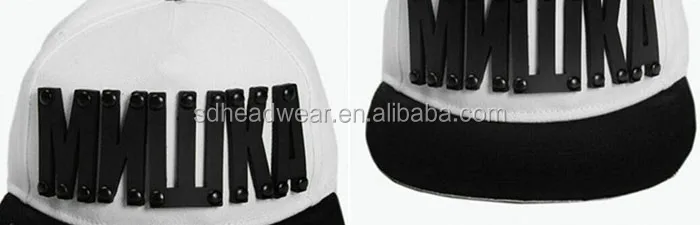 Hip-hop 100% acrylic custom embossed 3d acrylic letters snapback hats