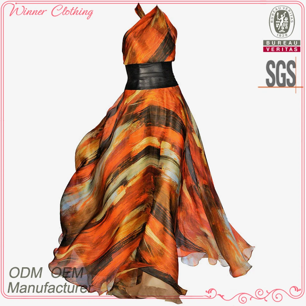 good quality fashion design customized big size women dress evening dress manufacturer