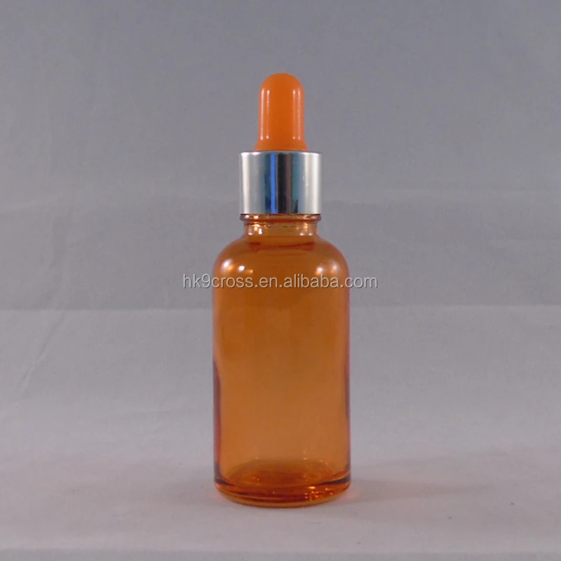 
orange color glass dropper bottle 1oz 30ml orange color essential oil bottle 