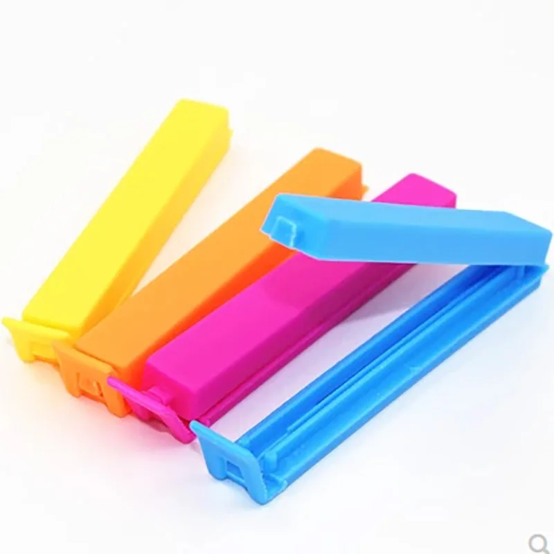 Портативный Новый Кухонный зажим для хранения закусок с логотипом на заказ, герметичные зажимы для пакетов, зажим, пластиковый инструмент