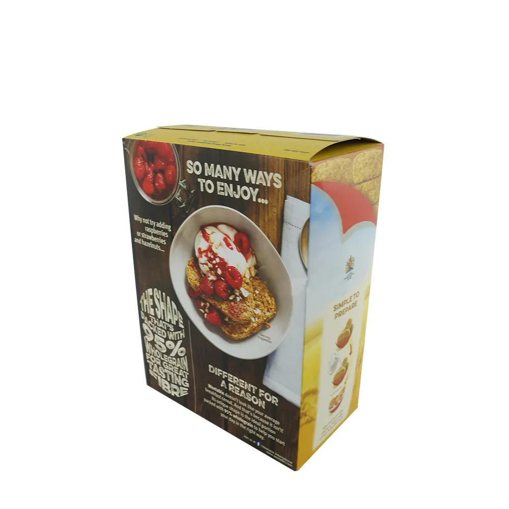 Custom Paperboard Printing Cereal Oat Box Packaging