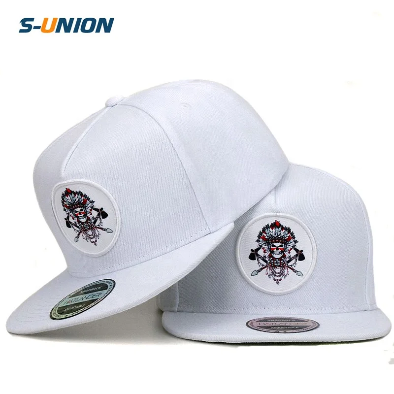 S-UNION High quality 5 panel white baseball caps men women sports hats bone gorras Chief original snapback caps hip hop cap hat