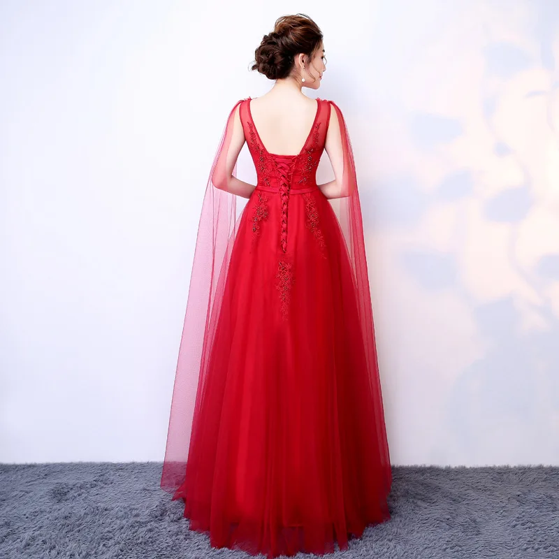 
Q029 Red Lace mother of the bride evening Dress Big Arms bohemian style mother of the bride dress 