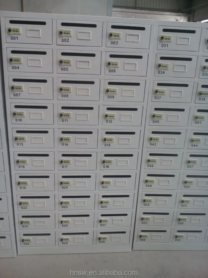 Steel Apartment Downstair Used Newspaper Storage Cabinet Metal Letter Mailbox Parcel Mail Box