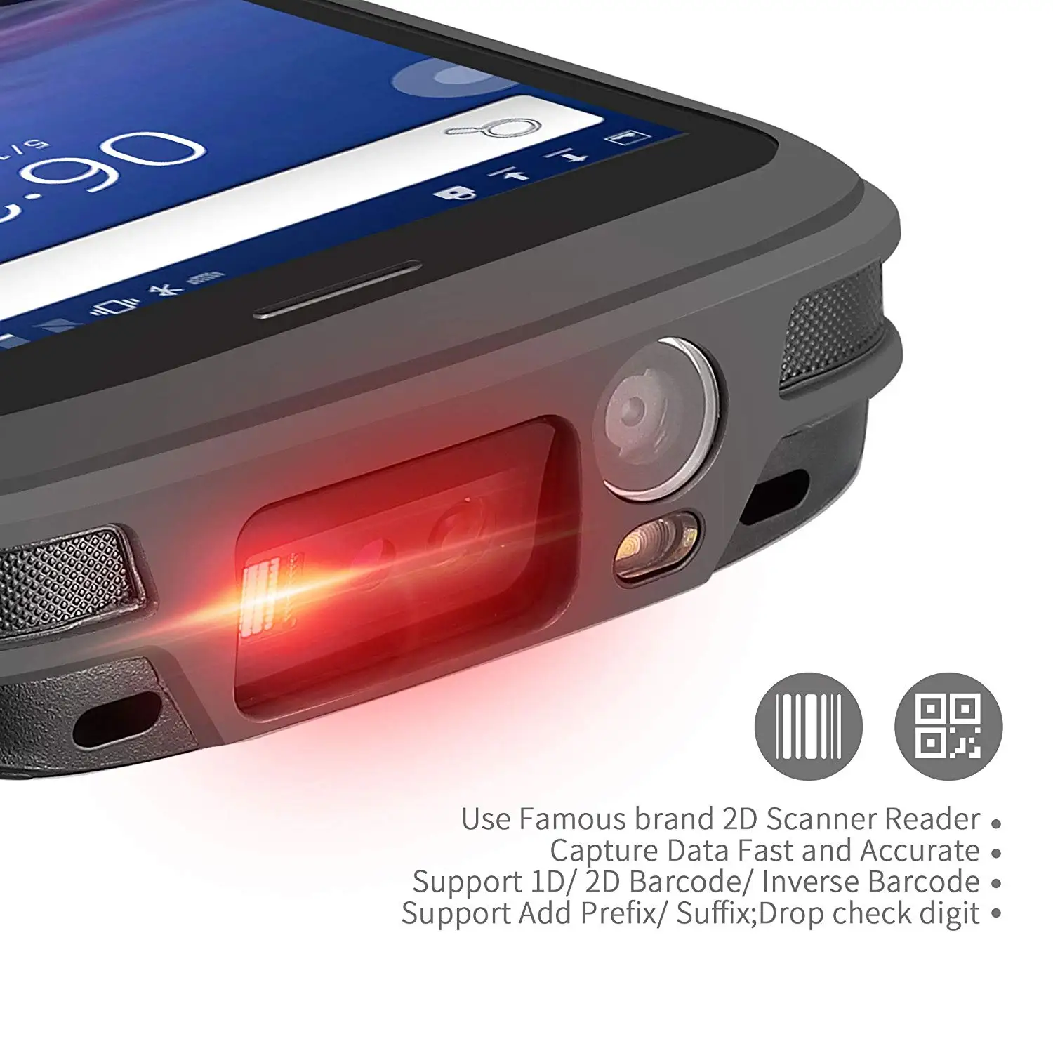 IP67 Android 8.1 Mobile Handheld Terminal UHF RFID Reader PDA Barcode Scanner with pistol grip