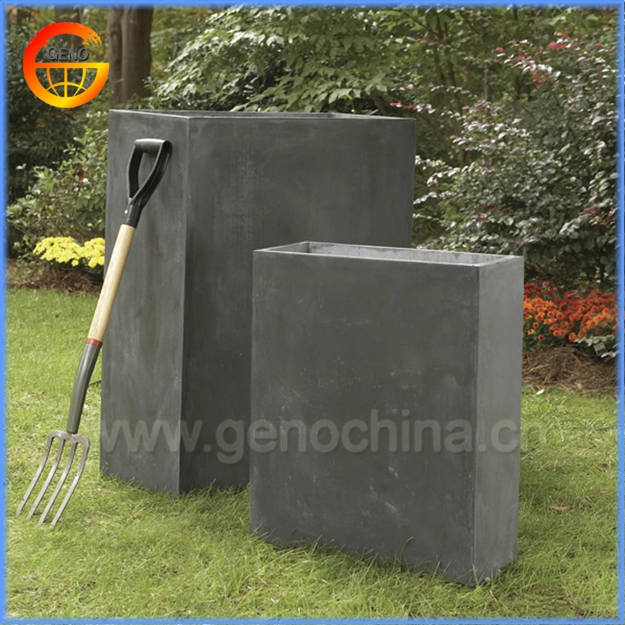 Clay Fiber Tall Flower Pot for Window Decoration