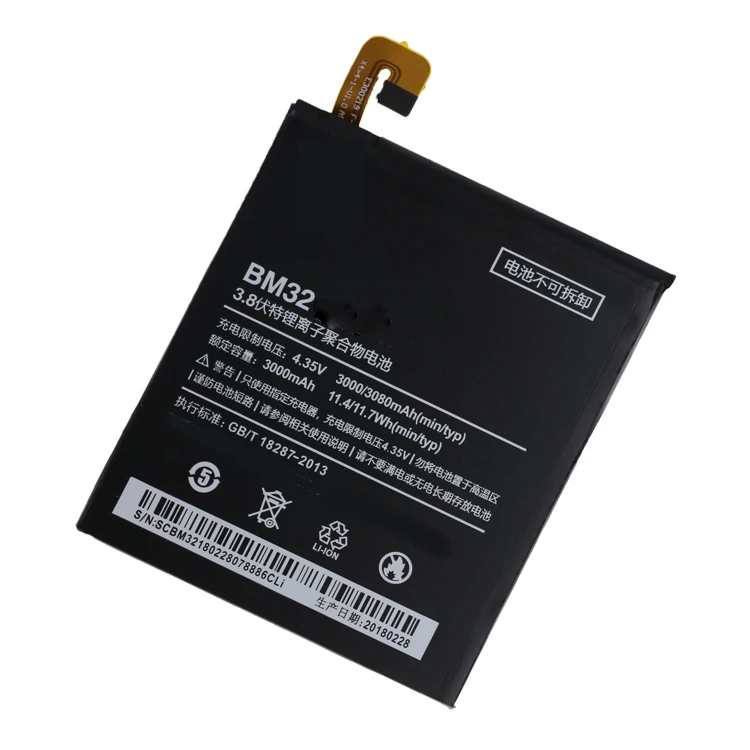 Высокая емкость 3000 мАч 3 8 v солнечного коллектора GB/T18287-2013 BM32 Аккумулятор Li-Ion для мобильного телефона Xiaomi MI4