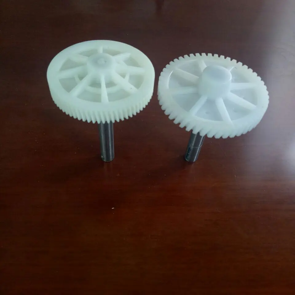 OEM hign precision plastic gear and steel worm gear axle shaft