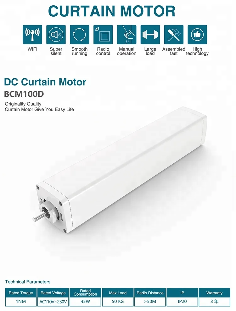 Custom design easy fitting wifi electric curtain motor rail track alexa for home curtain