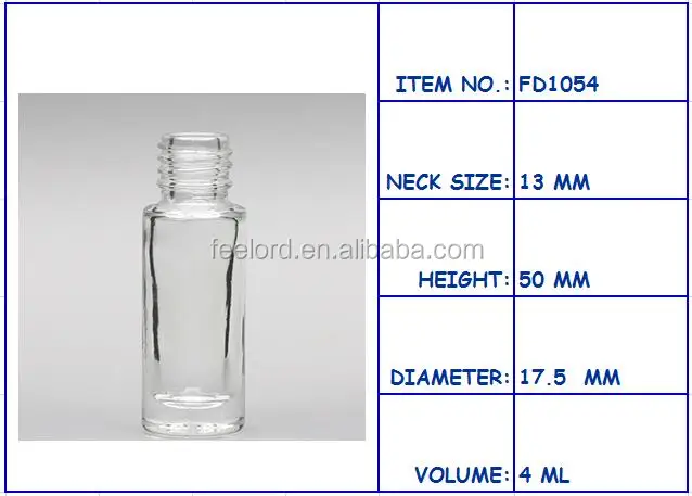 4ml mini empty nail polish bottle FD1054 custom nail polish packaging bottle
