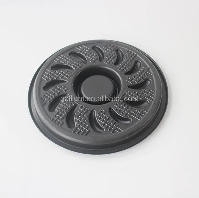 Round deli Trays Plastic Disposable Shrimp Tray With Lid
