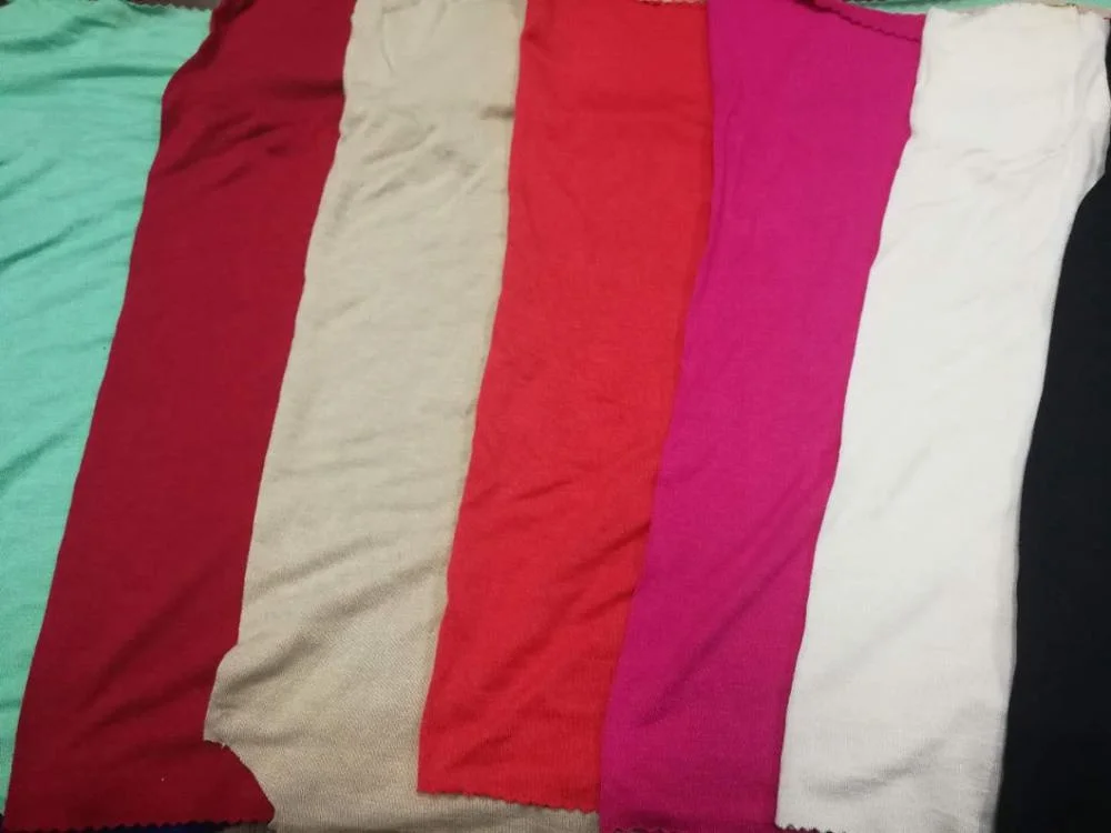 Manufacturer Custom plain dyed knit stretch elastane viscose jersey fabric