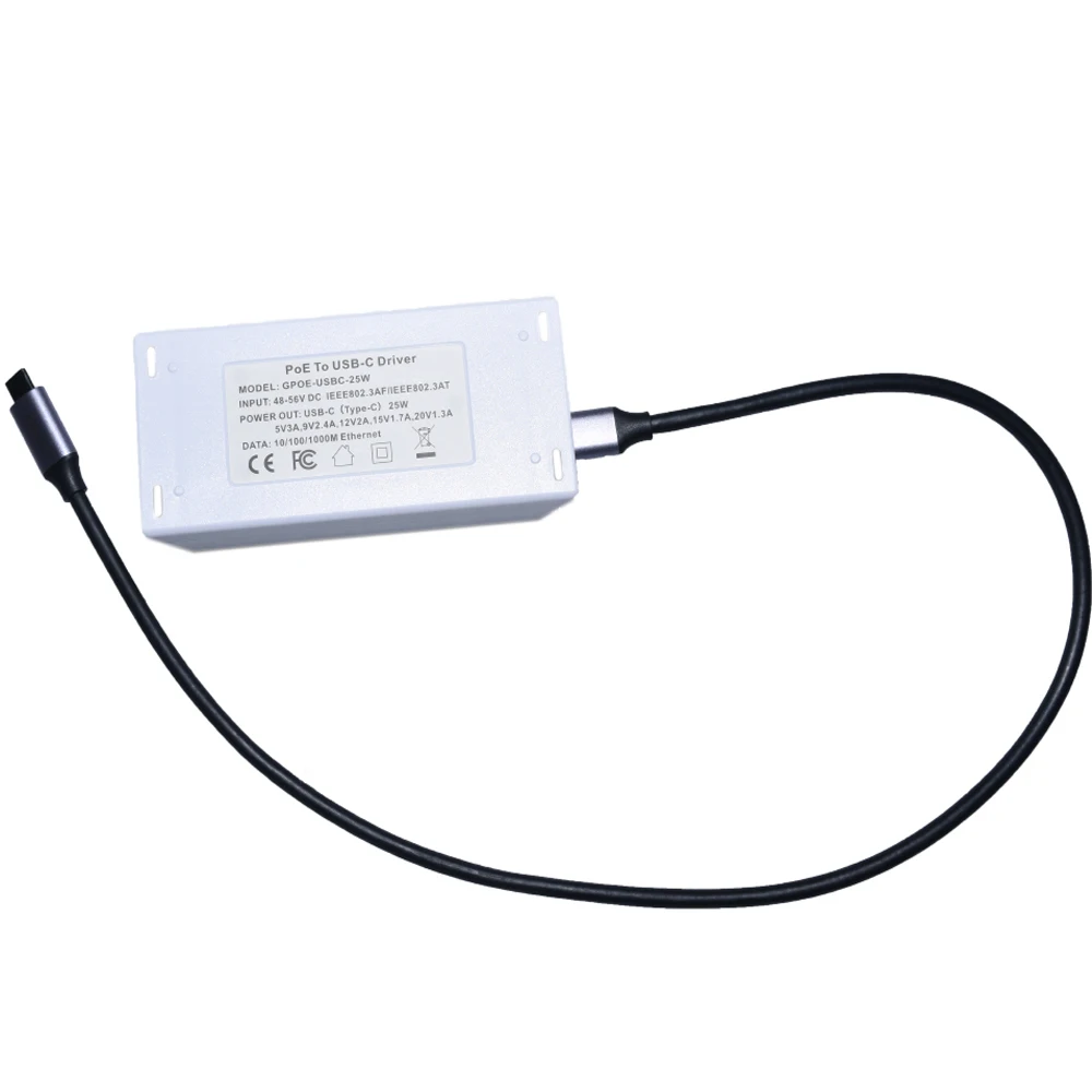 
Gigabit POE 802.3at PoE+ to USBC for Nest IQ Macbook Google Wifi Extend power for USB Type C device up to 100M with USBC Cable 