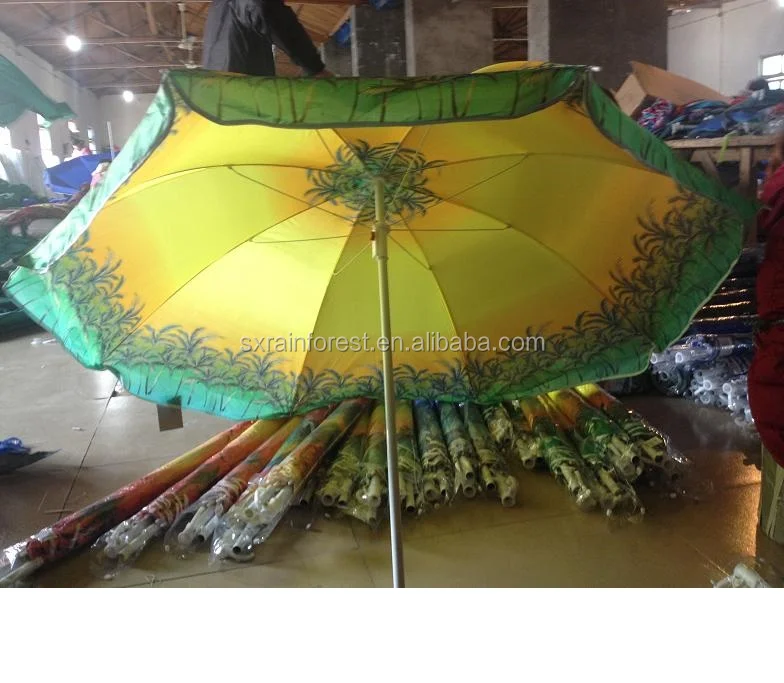 Custom beach design promotional advertising china beach umbrella