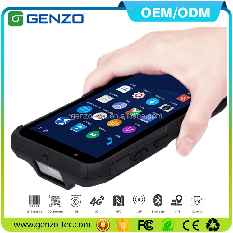 Newest NFC 1D/2D Scanner Rugged Phone Android With Big Battery 5000mah for large warehouse application