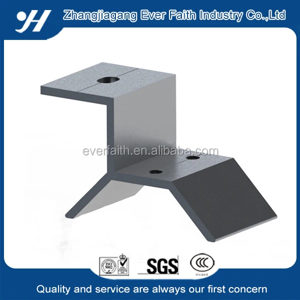 Регулируемые алюминиевые психического фальцевые кровли зажим Алюминиевых Профилей