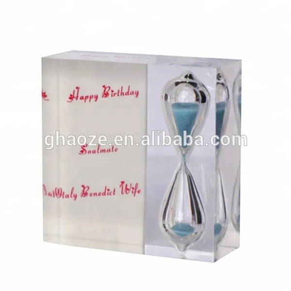 Promotion Gift Acrylic Hourglass 2 Minute Acrylic Sand Timer