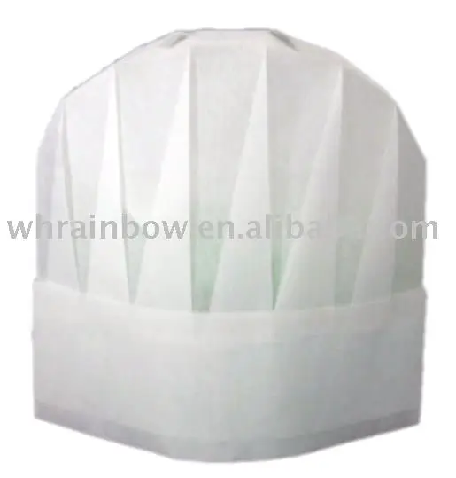 Disposable Chef Hat with paper or non woven fabric