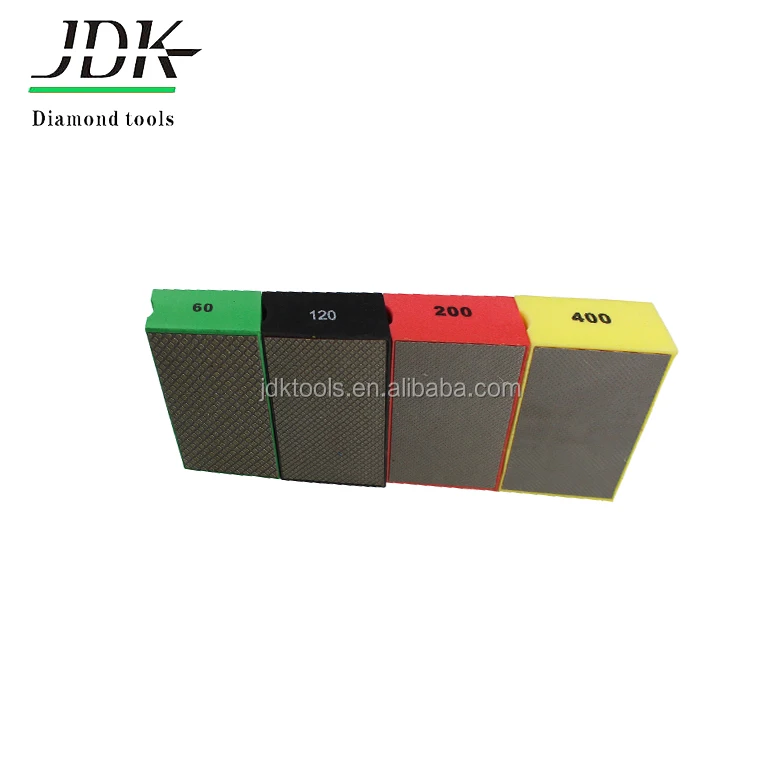 Resin diamond hand sponge polishing pads for stones/concrete/glass