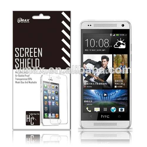 сотовый телефон экрана пленка для htc один мини oem/odm службы( высокий ясный)