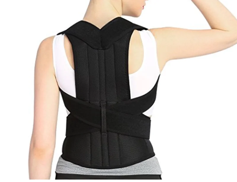 Women and Men Back Brace Lumbar Support Back and Shoulder Brace Posture Corrector