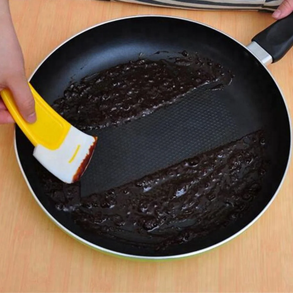 Sweettreats 1Pcs Silicone Non-Stick Oil Pot Scraper Butter Spreader Cooking Tools Kitchen Accessories