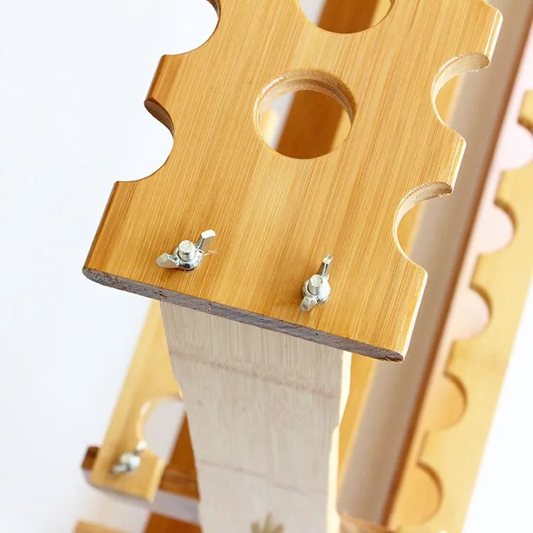 30 holes wooden fishing rod rack for sale made in china