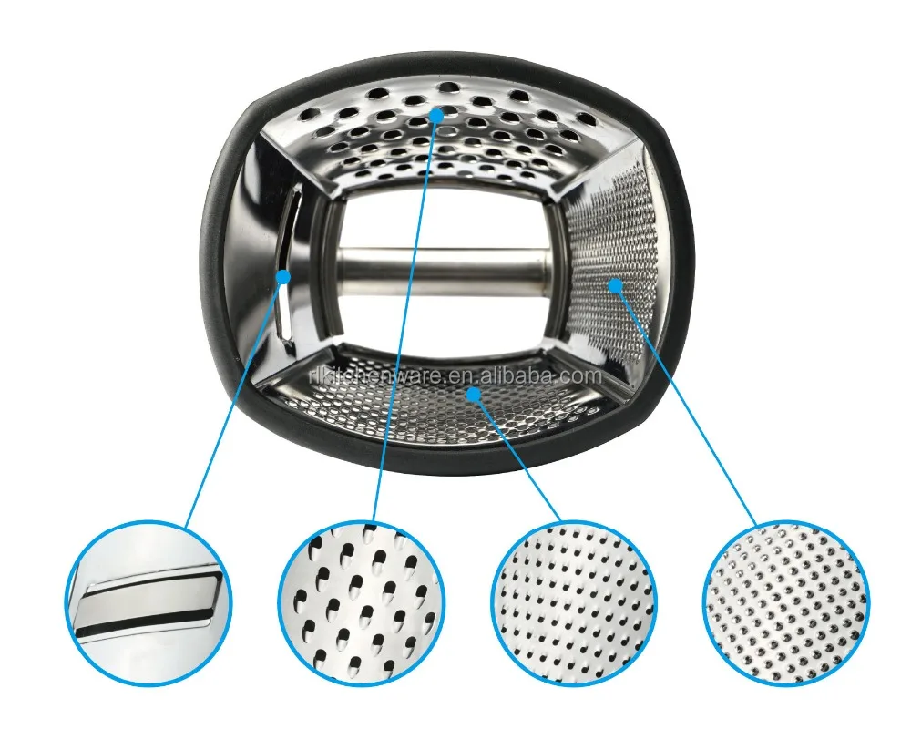 4 Side Stainless Steel Vegetable Cheese Grater With Soft Grip Handle