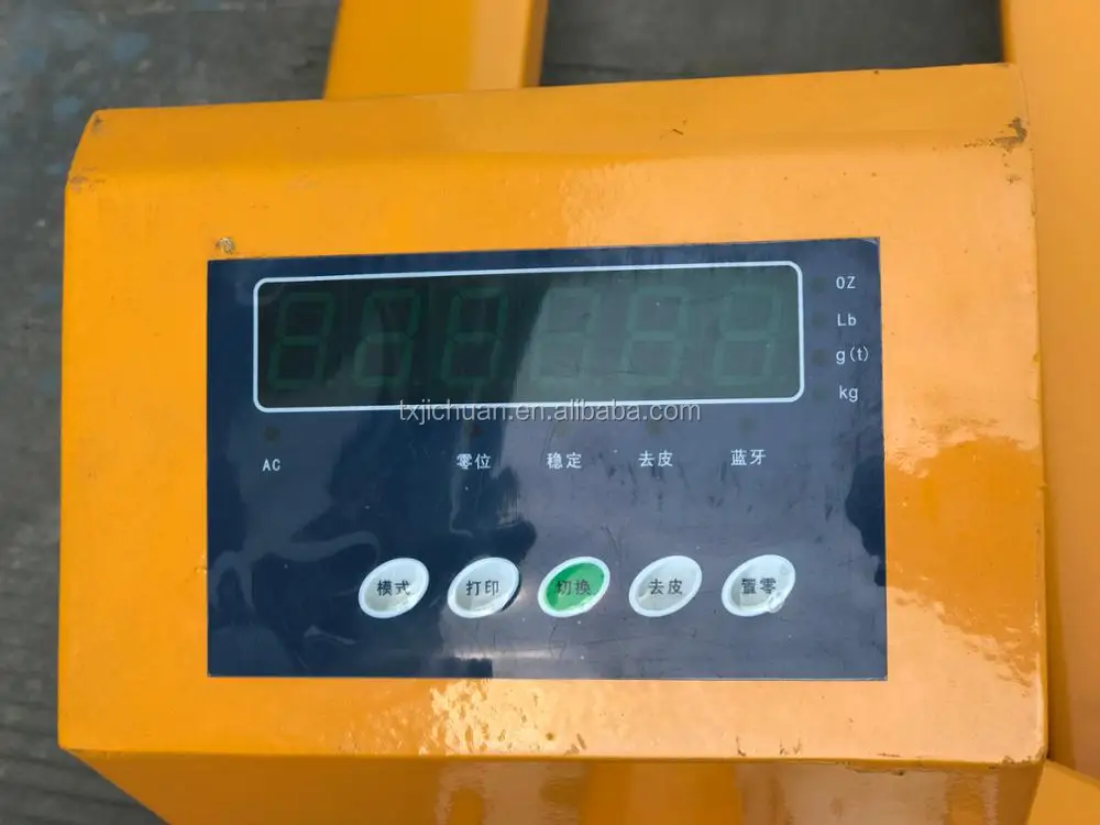 Портативная тележка для поддонов с цифровыми весами