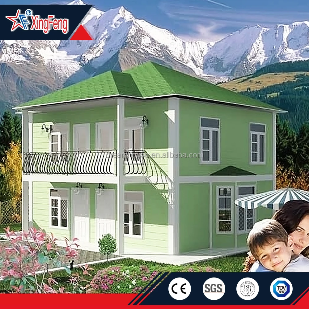 luxury prefabricated steel structure building/France masion/prefab light steel villa