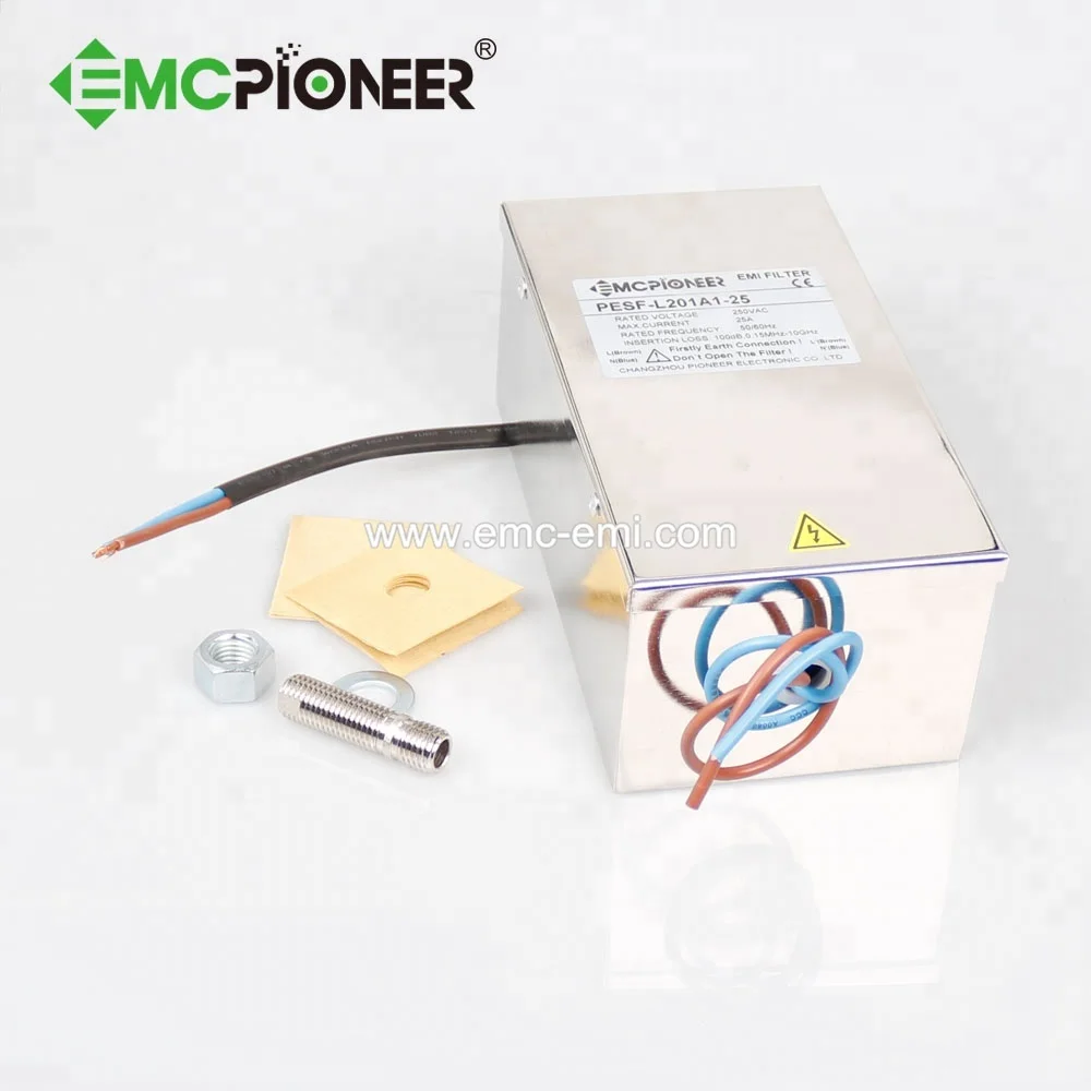 Однофазный фильтр мощности 25 А для радиочастотной клетки faraday