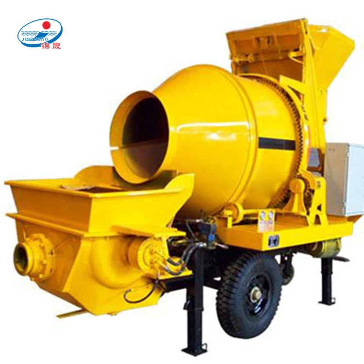Diesel self loading beton mixing concrete mixer with pump