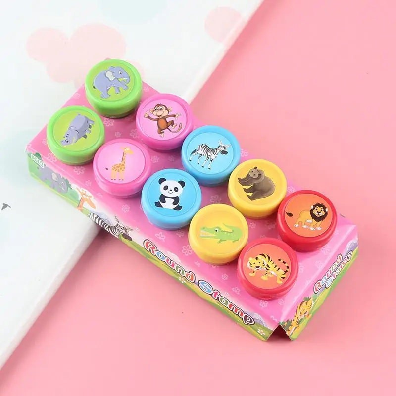 Wholesale Funny plastic Cartoons Rubber Stamp toy for kids